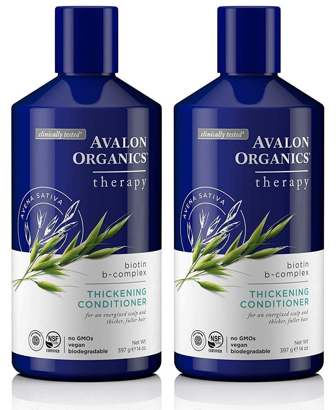 Avalon Organics - Complex Thickening Conditioner, Biotin B, 14 Oz (Pack of 2)