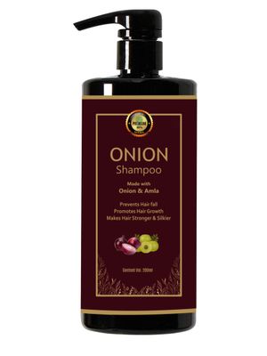 Onion Amla Shampoo for Hair Growth - 200ml Strengthens Roots, Reduces Hair Fall, Adds Shine Enriched with Onion Juice, Amla Extracts Vitamin E Gentle, Sulfate-Free, for All Hair Types