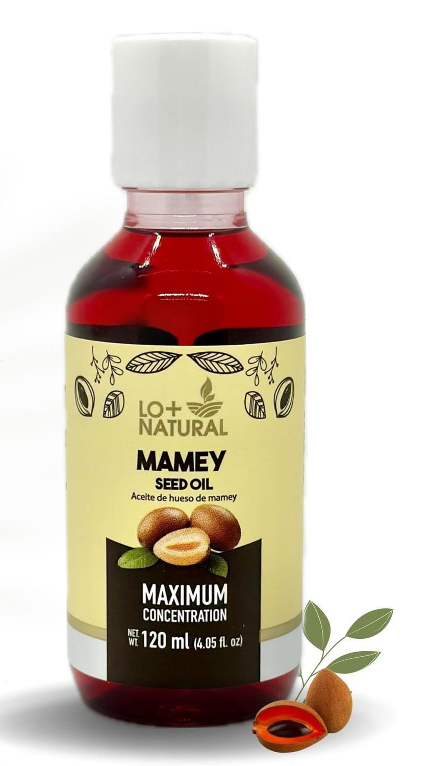 ACEITE DE MAMEY (Mamey seed oil) 120 ml All-Natural Hair and Skin Nourishment, Maximum Nutrient Concentration