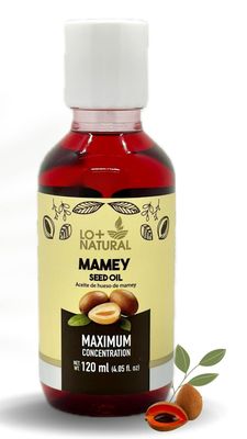 ACEITE DE MAMEY (Mamey seed oil) 120 ml All-Natural Hair and Skin Nourishment, Maximum Nutrient Concentration