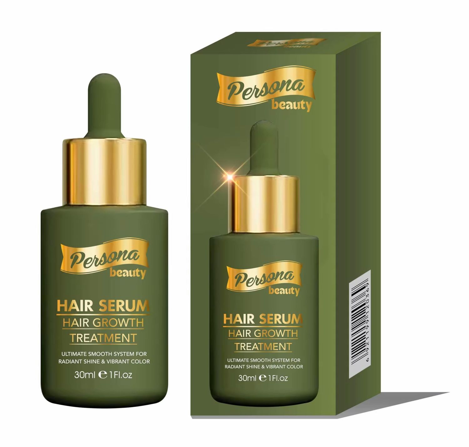 Persona Beauty Hair Serum, Hair Growth Treatment, 1 fl oz, Ultimate Smooth System for Radiant Shine Vibrant Color