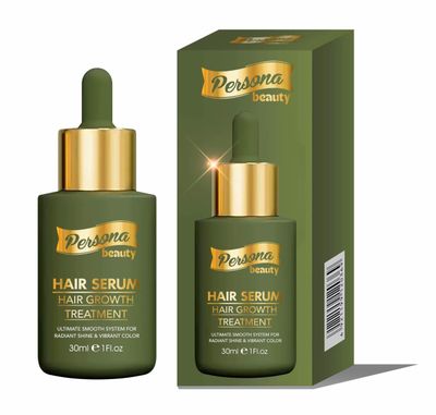 Persona Beauty Hair Serum, Hair Growth Treatment, 1 fl oz, Ultimate Smooth System for Radiant Shine Vibrant Color