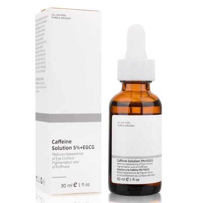 Caffeine Eye Serum with EGCG, 2 PCS 5 Caffeine Solution Reduces Pigmentation and Puffiness, Under Eye Serum for Dark Circles, Wrinkles and Fine Lines