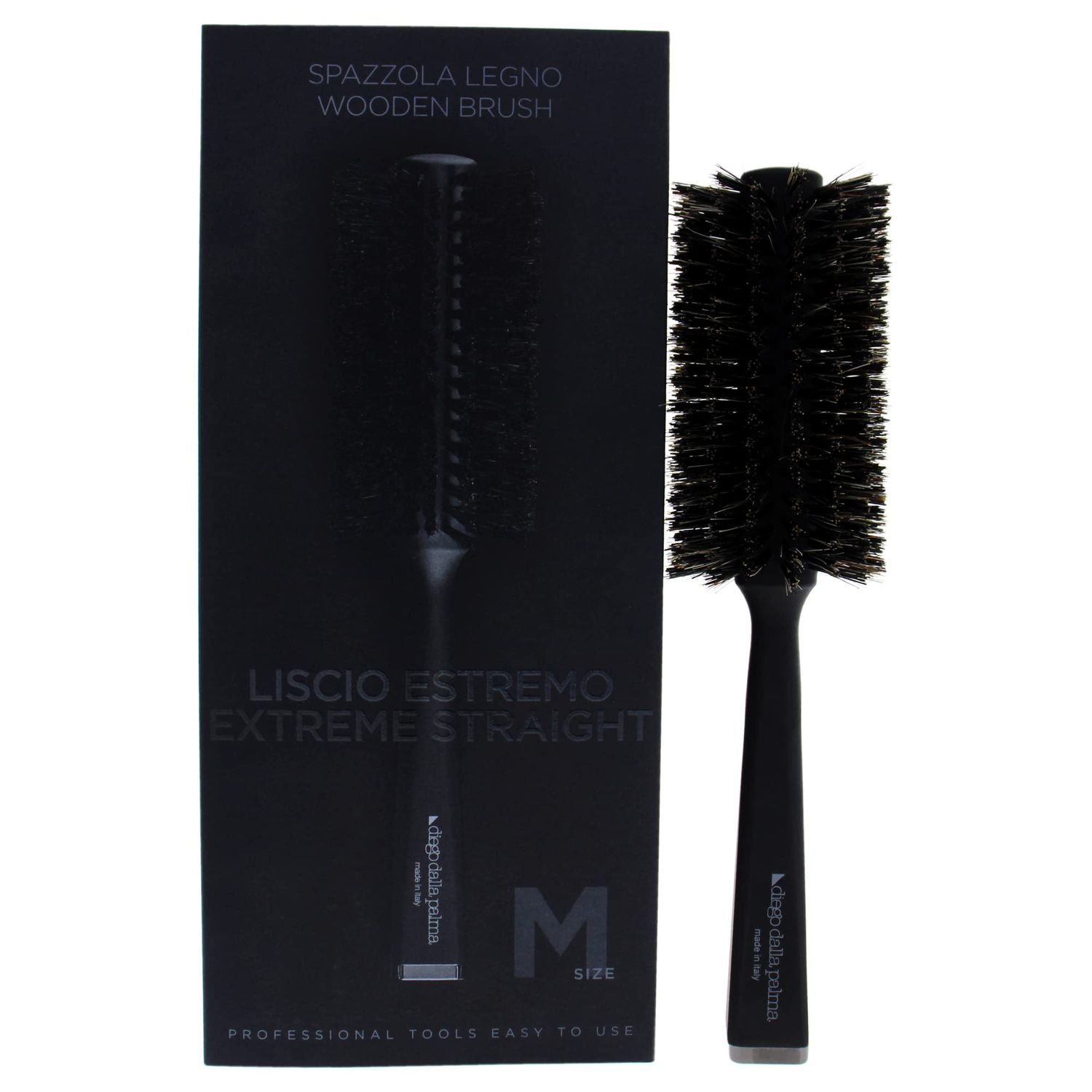 Diego Dalla Palma Wooden Brush Extreme Straight - Medium For Unisex 1 Pc Hair Brush