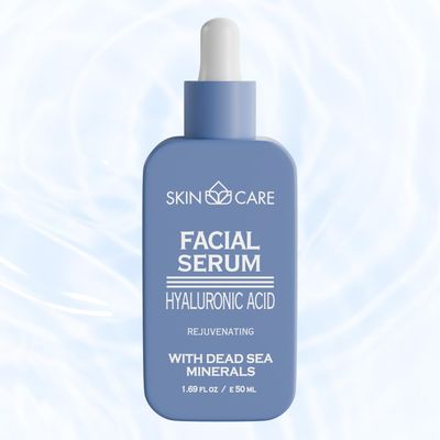 Skin Care Hyaluronic Acid Serum - Rejuvenates Moisturizes Nourishes and Soothes Face - Enriched with Dead Sea Minerals for All Skin Types - Hydrating Facial Care Treatment 1.69 fl.oz
