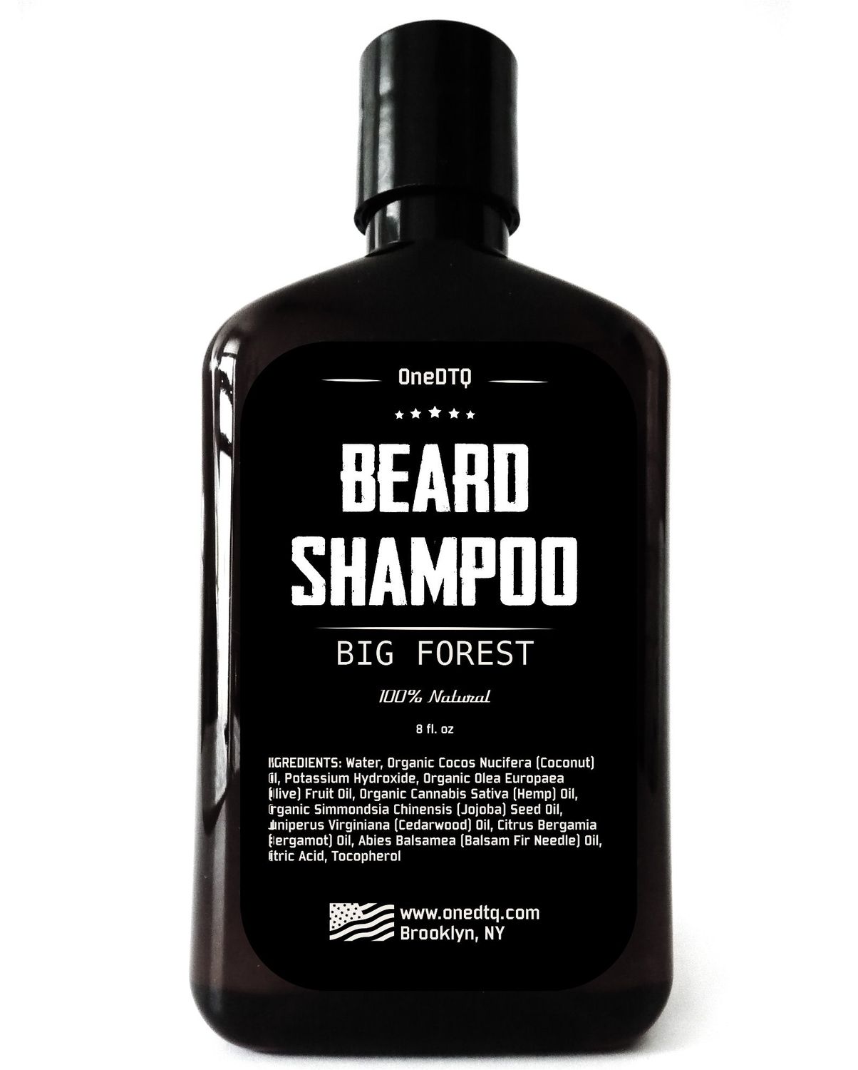 Big Forest Beard Growth Shampoo; All Natural Organic Facial Hair Wash; Mens Liquid Soap Lathers Big and White, 9 Ounce Bottle
