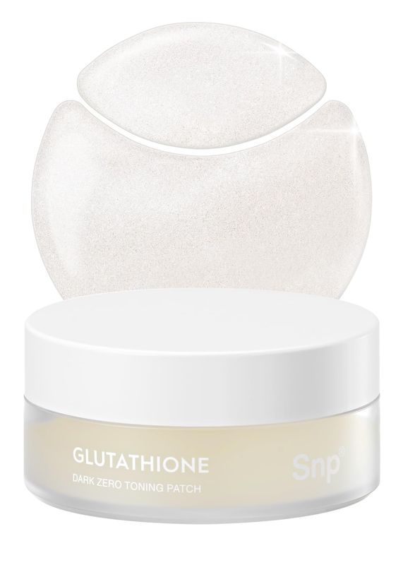 SNP K Beauty Glutathione Dark Zero Toning Eye Patch Nourishing Under Eye Patches for Blemishes and Dark Spots Under Masks for Puffy Eyes and Dark Circles Korean Skincare 60 Patches