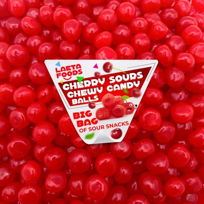 Cherry Sours 2 Pound Bag Chewy Balls Candy
