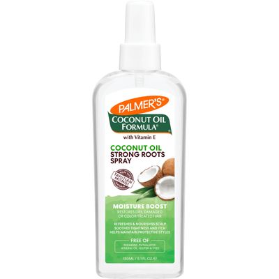 Palmer&#39;s Coconut Oil Formula Strong Roots Spray, 5.1 Fl Oz (Pack of 2) Refreshing Coconut Hair Oil for Strengthening Roots Soothing Dry Itchy Scalp