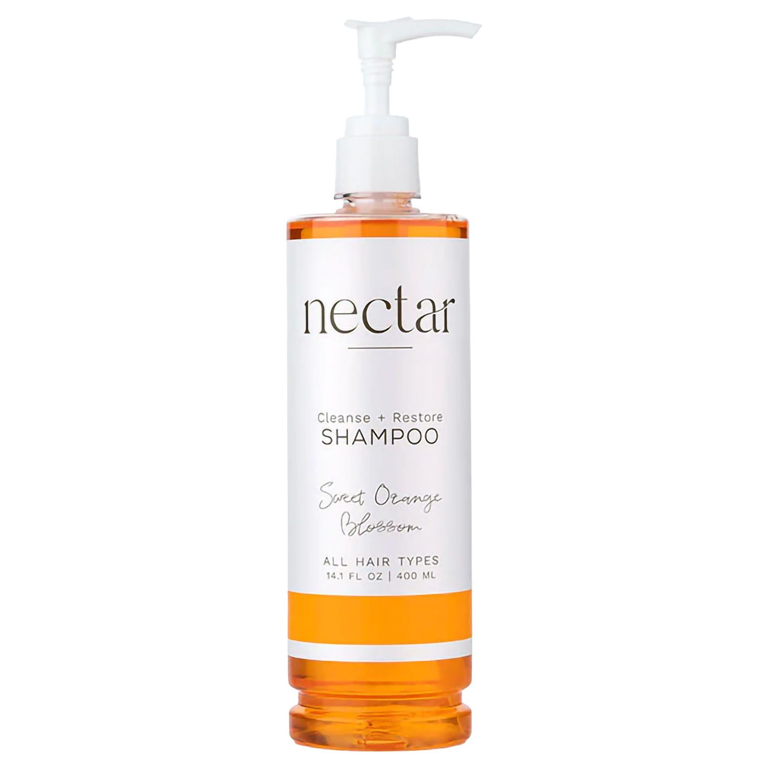 World Amenities Nectar Pump Bottle Hair Shampoo - Orange Blossom Balancing Shampoo with Vitamins and Minerals