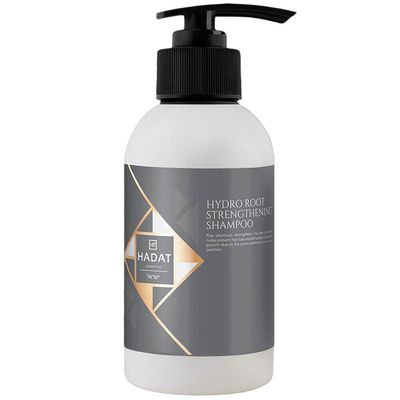 HADAT HYDRO ROOT STRENGTHENING SHAMPOO 8.45 Fl. Oz. (250 ml) Shampoo for hair growth: strength and vitality. Active plant complex for scalp hydration and nourishment, White