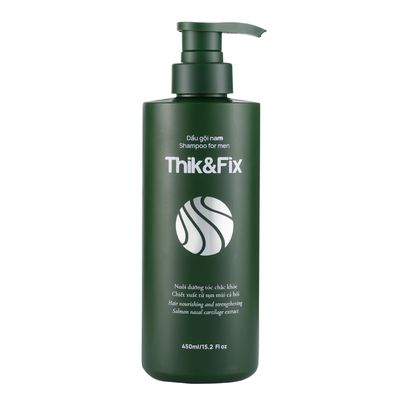 ThikFix Hair Growth Shampoo for Men, Improves Volume, Strength Texture, Hydrates Nourishes Scalp, Formulated for Thinning, Damaged or Gray Hair (15.2 oz)