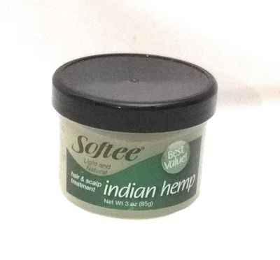 Softee indian hemp hair scalp treatment 3 ounce, Green, 3 Ounce