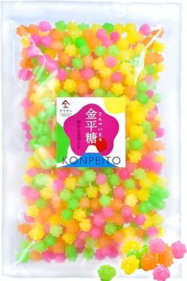 YAMASAN KYOTO UJI Konpeito Japanese Sugar Candy - Big bag 500g,Colorful Colors,Handmade from the sugar coreYAMASAN