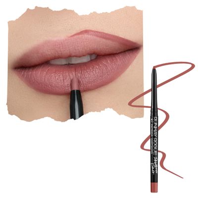 Runway Rogue Designer Liner Lip Pencil, Matte Medium Dusty-Rose Lip Liner Pencil and Lip Liner Sharpener, Work It Babe