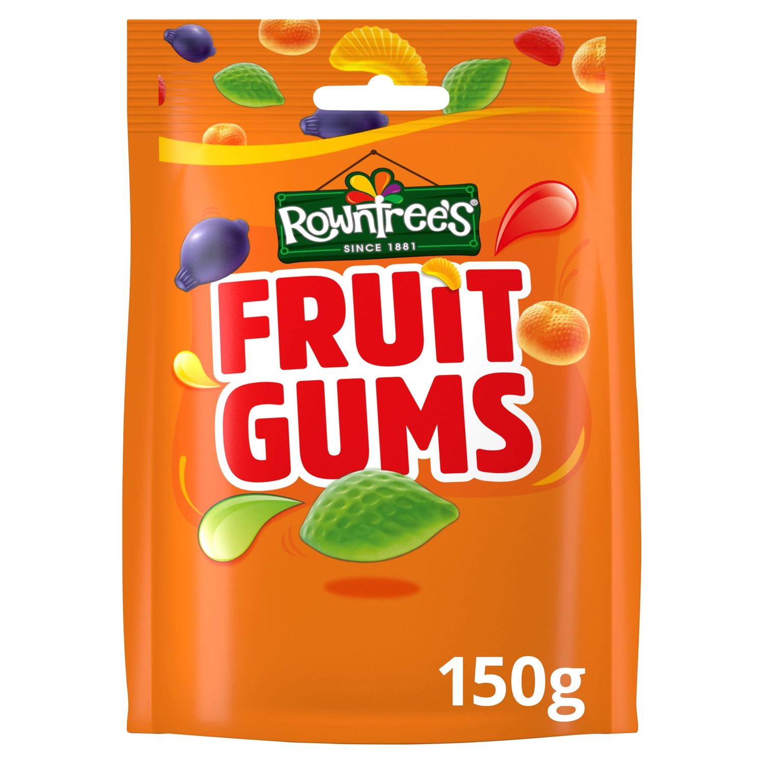 Rowntree&#39;s Fruit Gums Sweets Sharing Pouch, 150 g