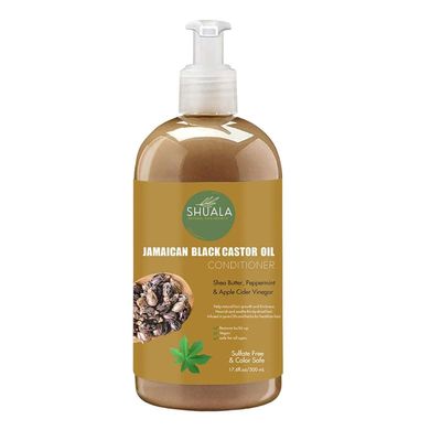 SHUALA Jamaican Black Castor Oil Reparative Hair Conditioner, Deep Conditioner for Hair Growth, Softens, Detangles and Frizz Controls Hair Products, Scalp Conditioner for Damaged Dry Hair, (17.6fl.oz)