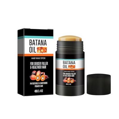 Hair Wax Stick with Batana Oil Castor Oil, Non-greasy Slick Back Stick, Hair Styling Stick for Woman Flyaways Edge Frizz Hair, Long Lasting Hold, Nourishing Smoothing Hair, 1.4 Oz