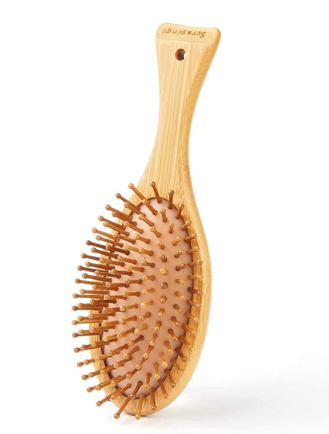HybtwinHair Brushes for Women Natural Bamboo Hair Brush for Massaging Scalp - Softening Soft Bristle Hair Brush for Curly, An extra gift (no pattern)