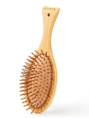 HybtwinHair Brushes for Women Natural Bamboo Hair Brush for Massaging Scalp - Softening Soft Bristle Hair Brush for Curly, An extra gift (no pattern)
