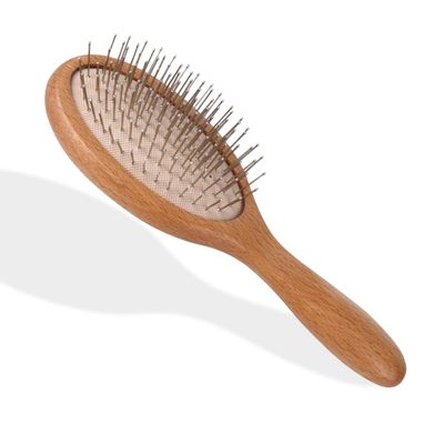 WeCoola Hair Brush, Wooden Hairbrush with Metal Bristles, Stimulates Scalp for Hair Growth, Gift for Mother&#39;s Father&#39;s Friends, All Hair Types