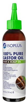 Isoplus 100 Pure Castor Oil Hair Scalp Oil 4oz (Pack of 2)