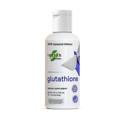 Inerth Naturals Liposomal Glutathione Supplement - Pure Glutathione 500mg Liquid, High Absorption, Oxidative Stress Reduction, Immune Support, and Cellular Health (4 Fl Oz, Unflavored)