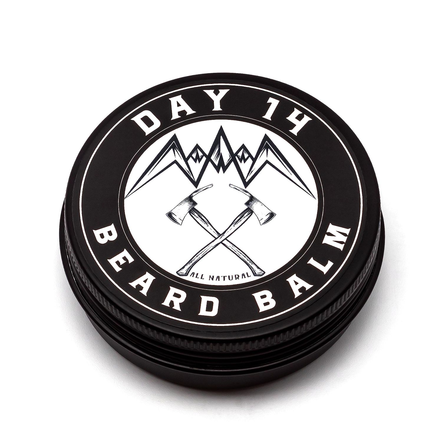 DAY 14 Beard Balm, All Natural Softener Moisturizer Lotion, Oil and Shea Grow Care Styling Moisture Relaxer, Itch Dundruff Relief Treatment, for Growth Boost, Coarse Hair, 2oz