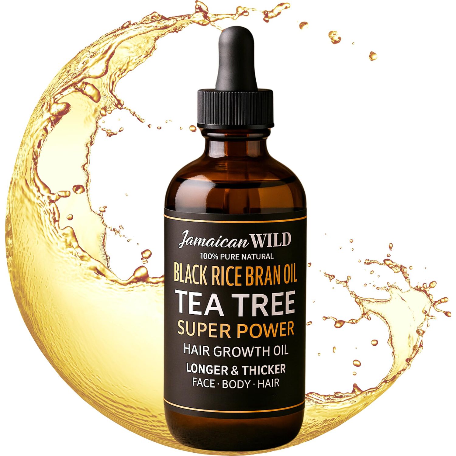 Infinix Black Rice Oil for powerful Hair growth - Tea Tree