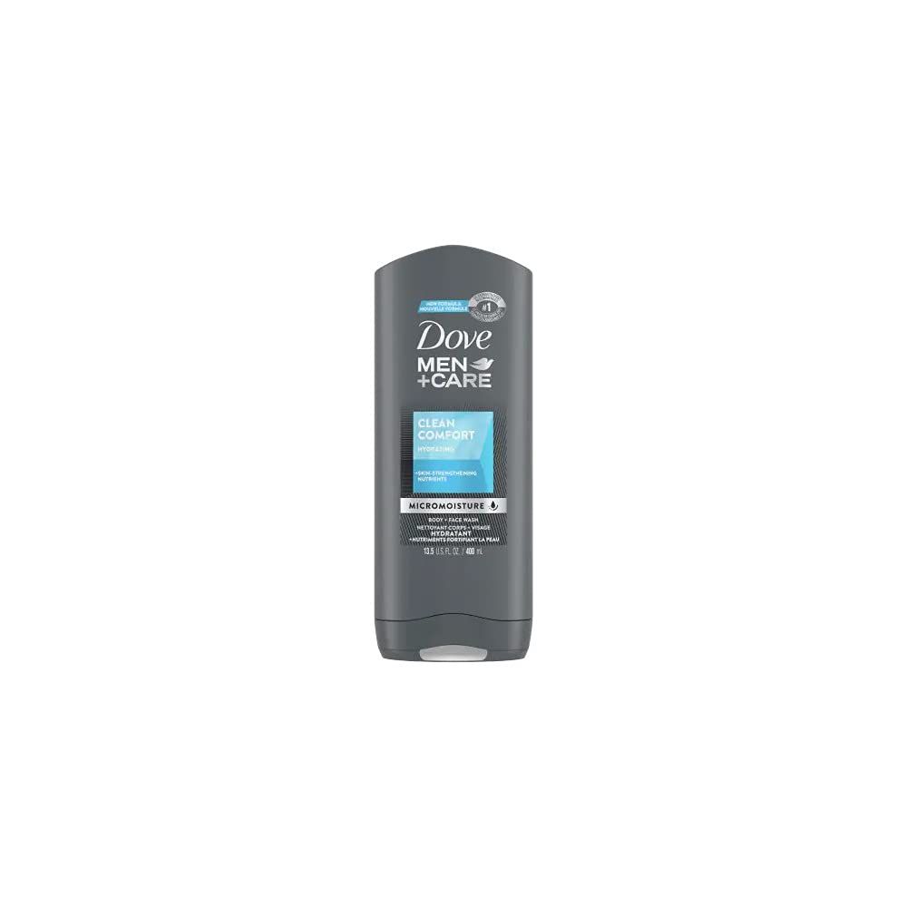 DOVE MEN CARE Body Face Wash, Clean Comfort 13.50 oz (Pack of 2)