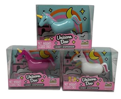Kidsmania Unicorn Doo Candy Dispenser (Pack of 3)