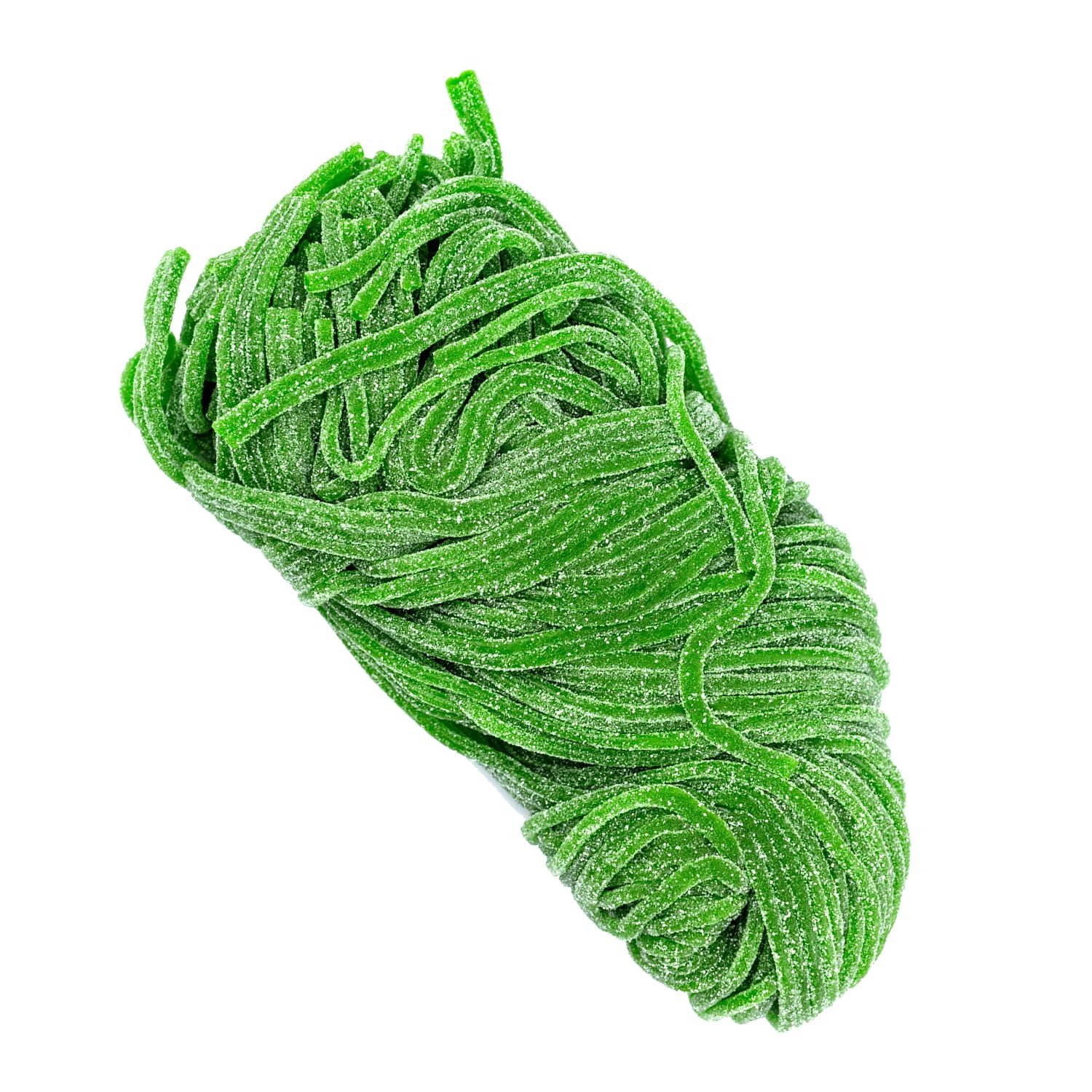 Sour Apple String Candy- Sweet Tart Chewy Licorice Laces- String Licorice Sour Laces Candy 2 Lbs Bulk Size Perfect for Snacking, Parties Gift Bags -Fun Sour Candy for Kids Adults (Apple)