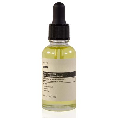Organic Botanic Nutrition Restoring Skin Beard Grooming Oil 1.01 Fl Oz 30ml