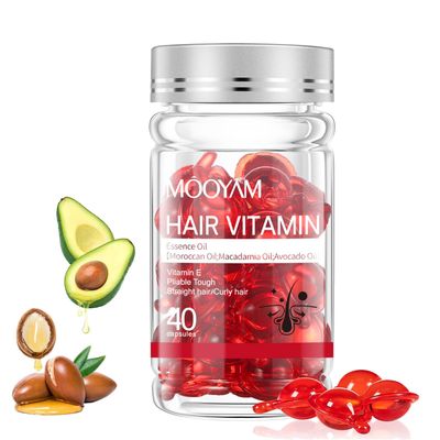 Hair Oil Capsules for Women Men, hair Treatment Serum with Moroccan, Argan, Avocado Oils, Vitamin E, Capsules for Hair Treatments, Hairs Repair Essential oil Anti Frizz and Damaged Hair