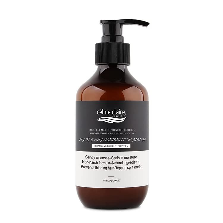 Celine Claire hair enhancement shampoo is a hair loss organic daily shampoo to turn your hair thicker, Fuller and healthier looking Volumizing thinning hair and regrowth thin lost hair
