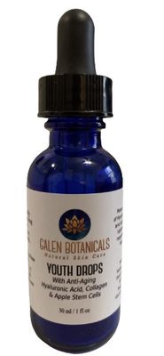 Youth Drops Anti-Aging Face Serum - With Proven Collagen, Apple Stem Cells, Hyaluronic Acid - Reduces Wrinkles Fine Lines - Doctor Formulated, Tested Handmade