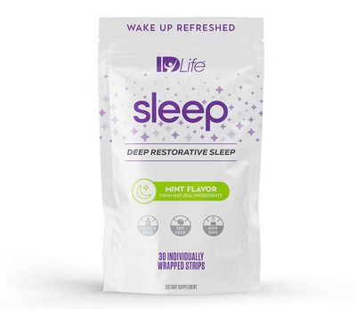 IDLife - Sleep Aid for Grown-Ups - Non-GMO - Non-Habit Forming - Gentle Blend with Melatonin, L-Theanine, and 5HTP - 30 Individually Wrapped Strips