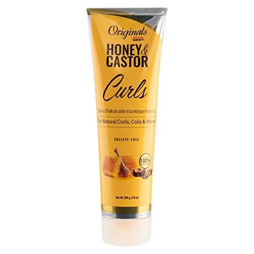 Originals by Africa&#39;s Best Honey and Castor Curls for Natural Hair Curls, Coils and Waves, Sulfate-Free, 10 oz