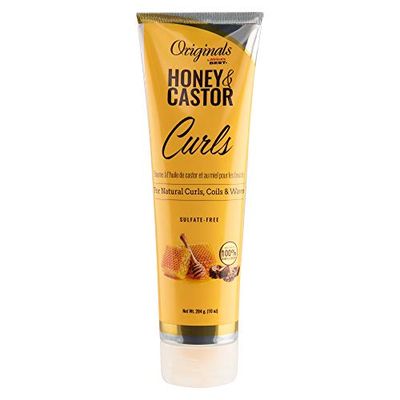 Originals by Africa&#39;s Best Honey and Castor Curls for Natural Hair Curls, Coils and Waves, Sulfate-Free, 10 oz