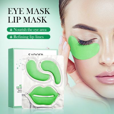 noxozoqm Under Eye Patches,Moisturizing Lip and Eye Mask,Reduce Wrinkles Puffy Bags,refining lip lines, Anti Aging Moisturizer For Women,10 of set (Aloe)