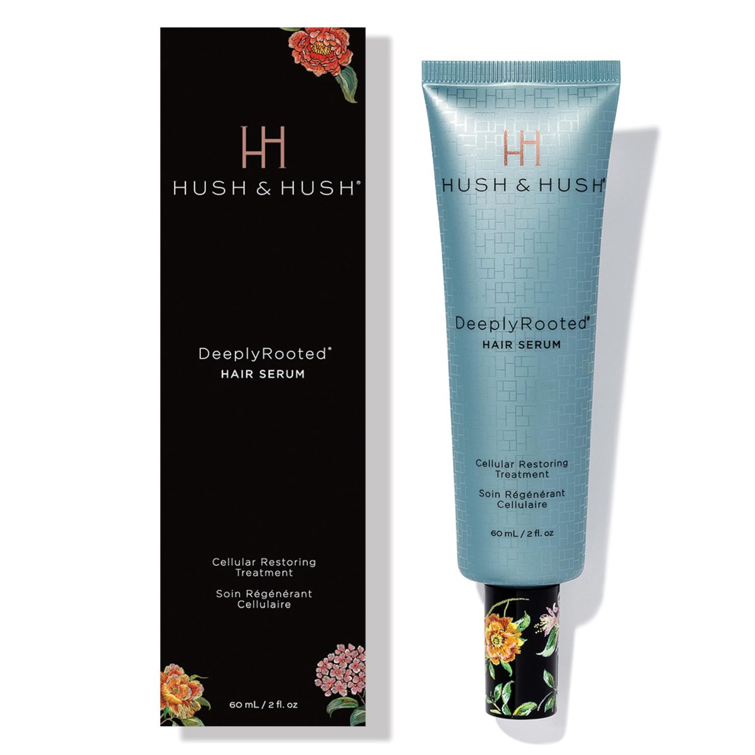 Hush Hush DeeplyRooted Hair Serum - Cellular Restoring Treatment For Thin, Aging Hair - Plant Based Hair Care Products For Women Men (60 mL 2 fl. oz)