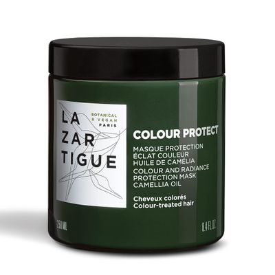 Lazartigue Color Protect Mask, Holds Color in Hair Fiber, Maximizes Radiance and Protects Hair, Mask for Colored Hair, Vegan, Sulfate Silicone Free, 8.4 fl.oz.