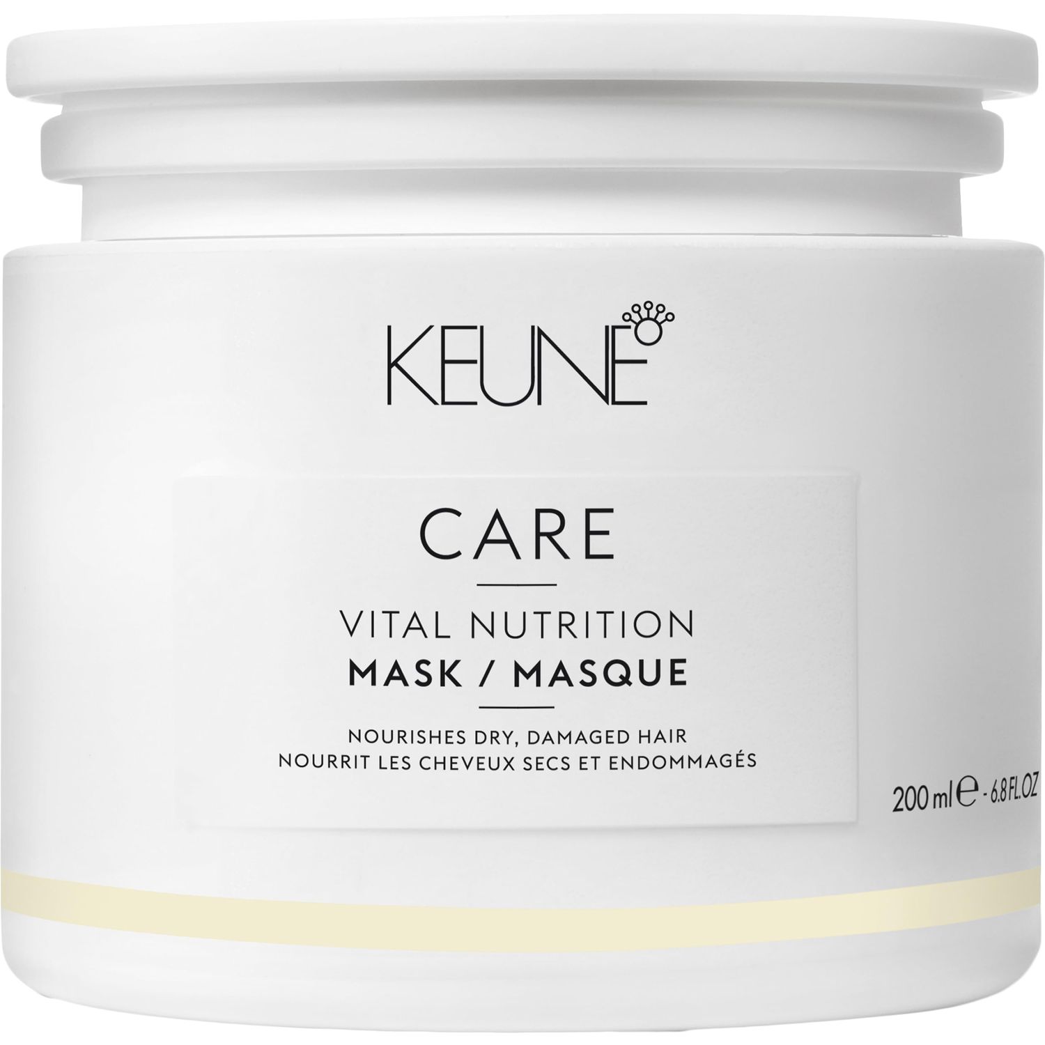 Keune Care Vital Nutrition Mask, Deep Moisturizing Restorative Treatment for Dry or Damaged Hair, 6.8 Fl Oz