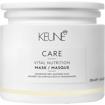 Keune Care Vital Nutrition Mask, Deep Moisturizing Restorative Treatment for Dry or Damaged Hair, 6.8 Fl Oz