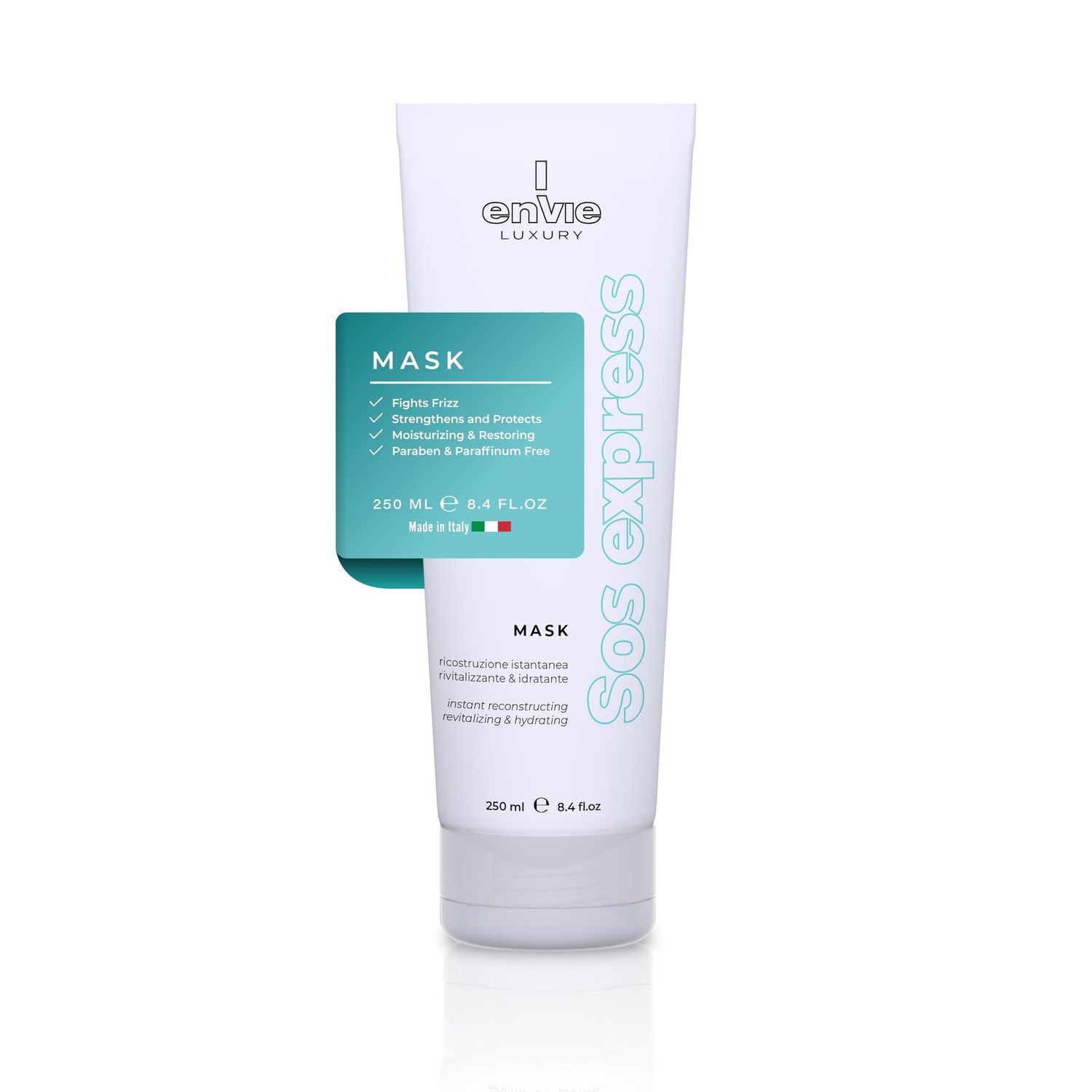 ENVIE LUXURY SOS Express Deep Conditioner Hair Mask, Moisturizing Conditioner, Hair Masque, 250mL