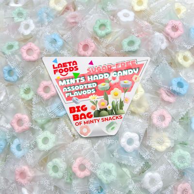 Sugar-Free Mints 1 Pound Bag - Approx. 220 Count Assorted Flavors Hard Candy