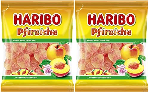 Haribo Pfirsiche (Peach) Gummy Candy 2-Pack (2 x 175g)