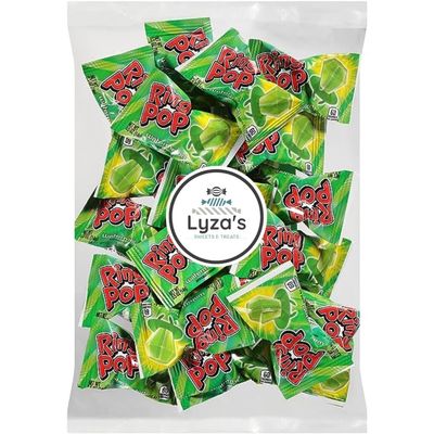 Ring Pop Colorfest, GREEN (Watermelon) - 10 Count by Lyza&#39;s Sweets Treats