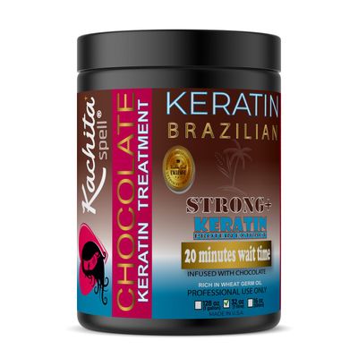 Brazilian Keratin Chocolate Strong 32 FL OZ Kachita Spell 1 Litre Black Edition Made in USA