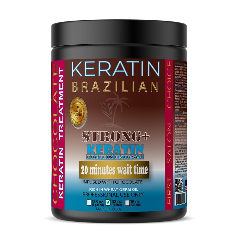 Brazilian Keratin Chocolate Strong 32 FL OZ Kachita Spell 1 Litre Black Edition Made in USA